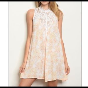 NWT gorgeous yellow and orange floral dress